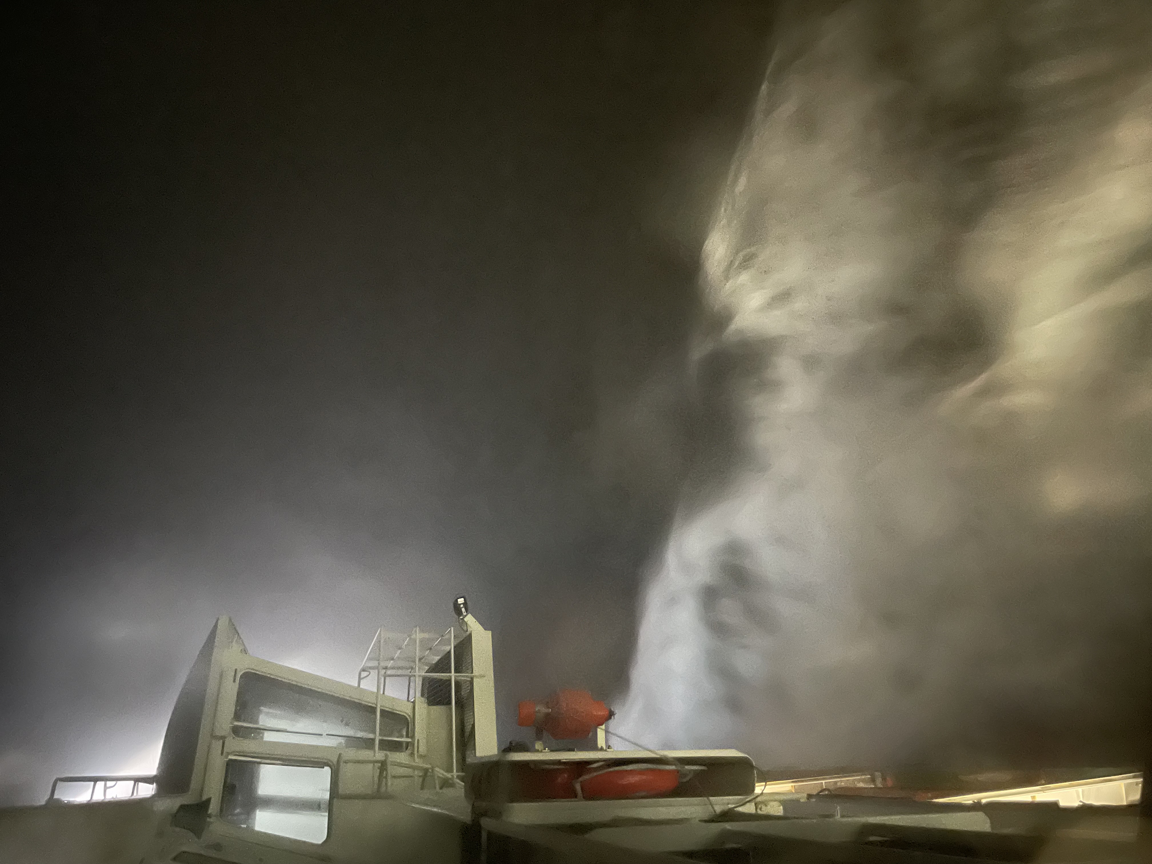 Heavy going in the Greenland Sea. Photo credit: Erika Giorgi