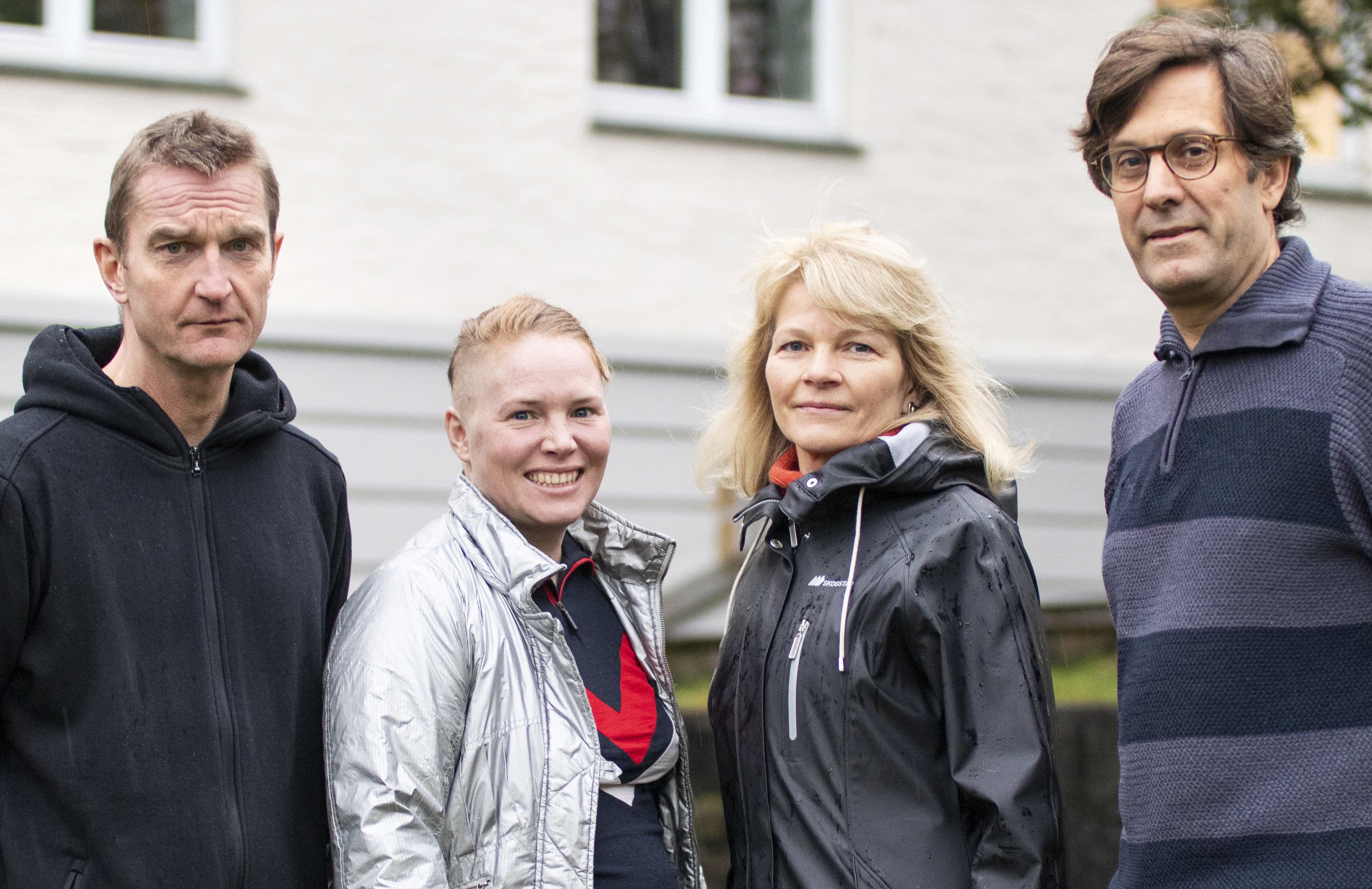 gruppebilde av are olsen, meike becker, ingunn skjelvan og jorg schwinger