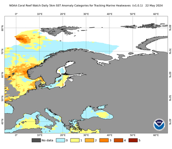 Heatwave map