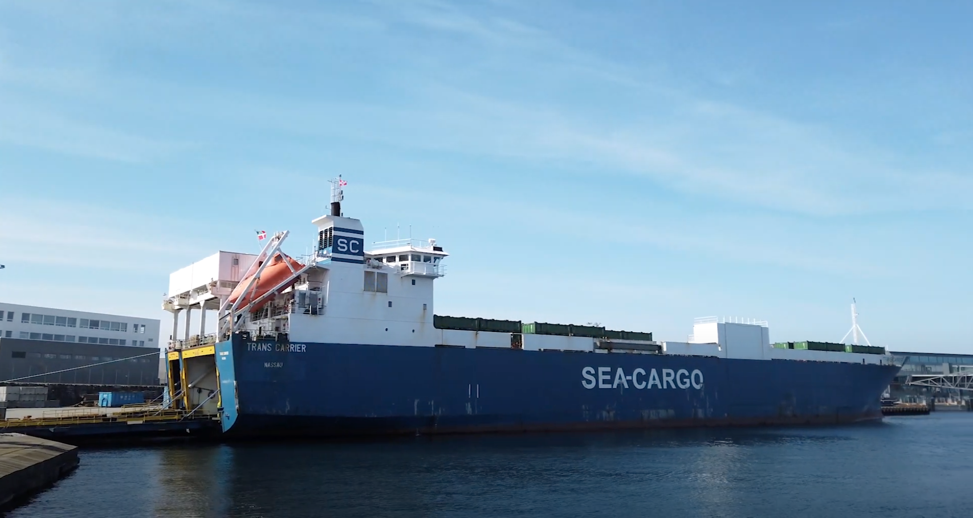 Trans Carrier, one of the cargo ships used in observations. (Foto: Siri Helena Halvorsen)